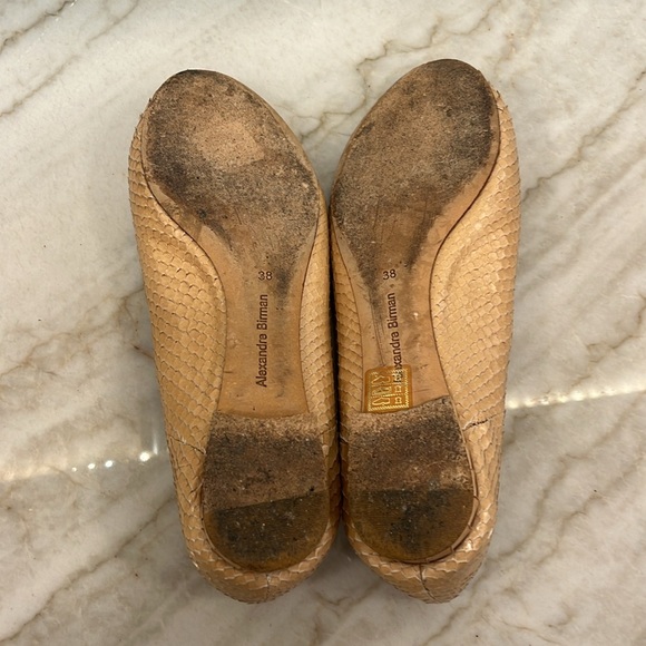 Alexandre Birman Ballet Flats python nude EXCELLENT CONDITION - Picture 3 of 5